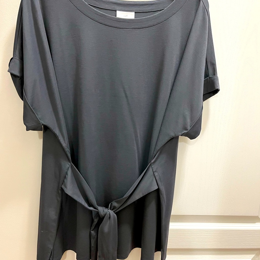 J Jill  split hem tunic. Front or back ties